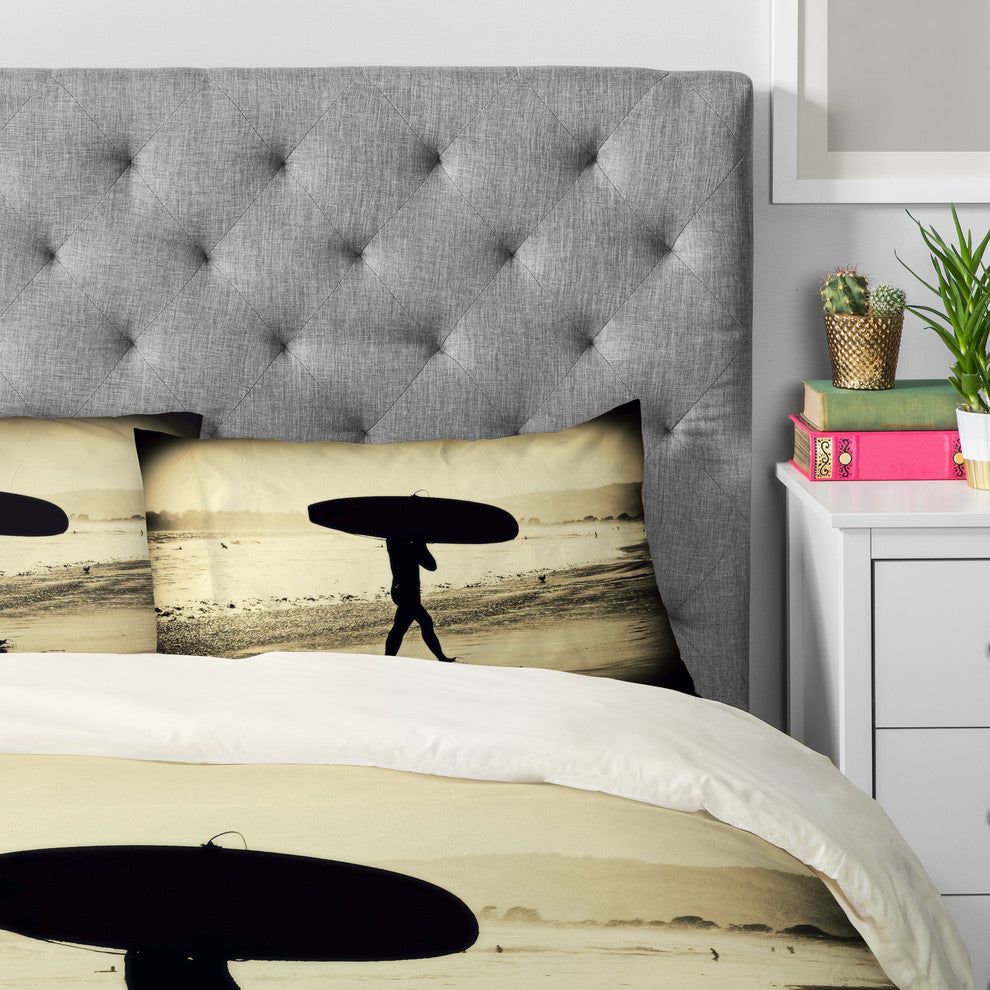 Deny Designs Shannon Clark Surfers Silhouette Pillowcase