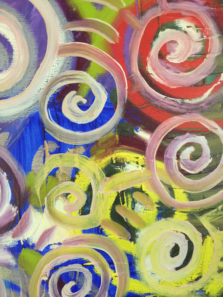 Abstract Art Painting 24"x24" by Matt Pecson