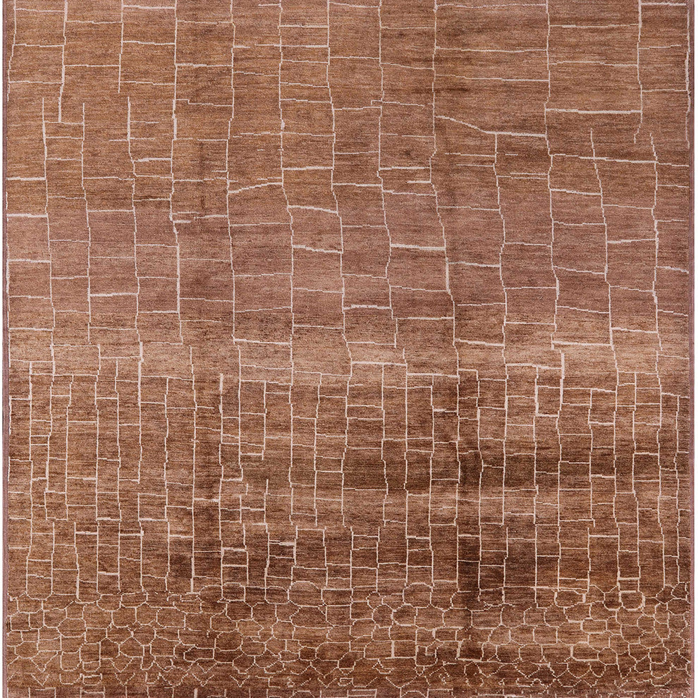 Ahgly Company Indoor Square Mid-Century Modern Area Rugs, 5' Square