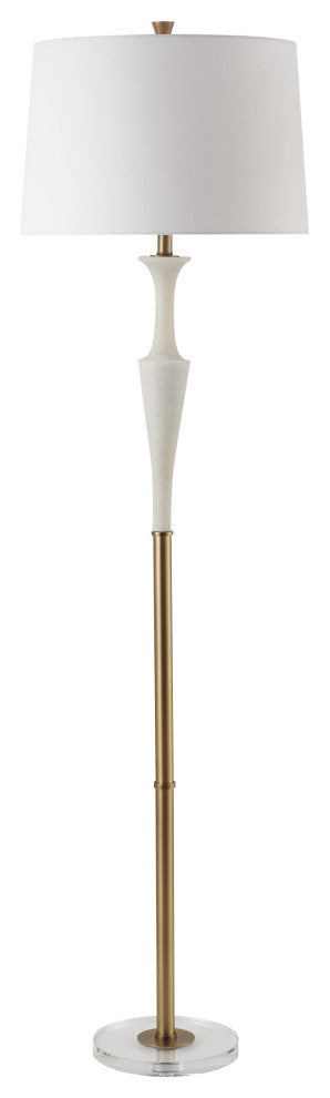 Uttermost Colette White Stone Floor Lamp