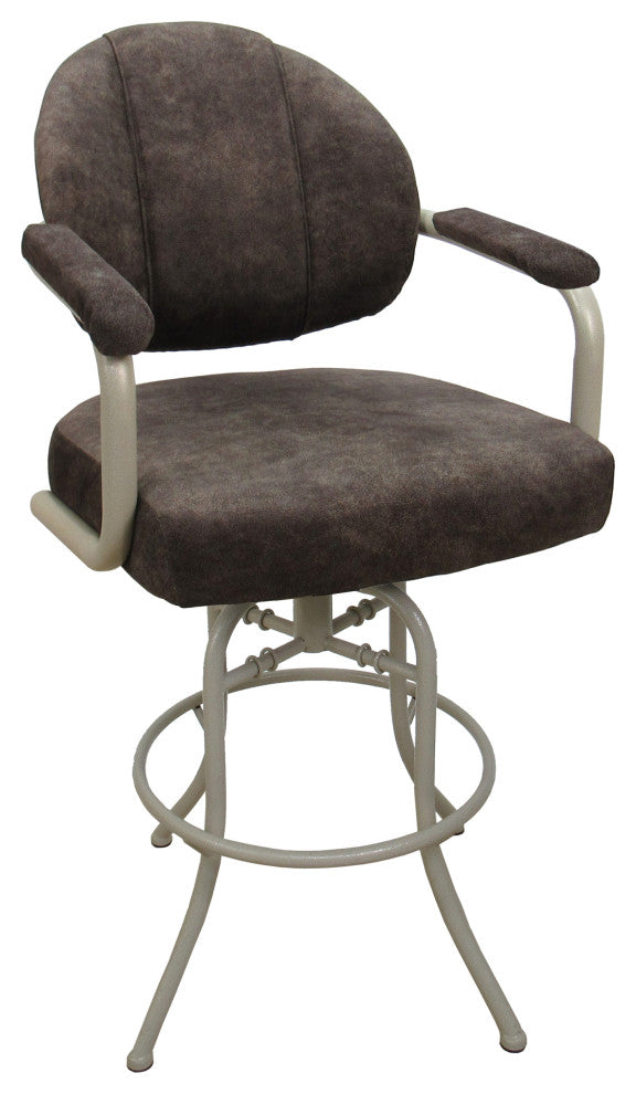 Swivel Tilt Metal Counter 26" 30" Bar Stool M-70, Outlier Ash - Beige, 30"