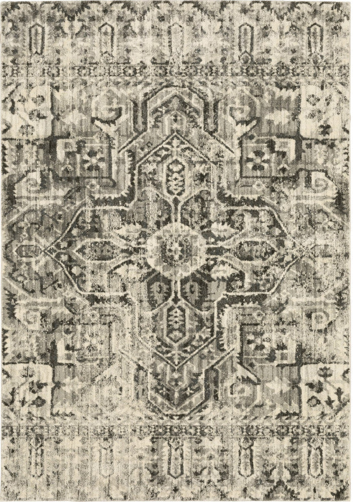 Oriental Weavers Florence Indoor Rug Charcoal/ Ivory 5'3" X 7'6"