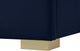 Nora Velvet Upholstered Bed, Navy, Queen