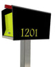 UpTown Box with Locking doors. Modern Pole Mounted Mailbox, Pole not included.,