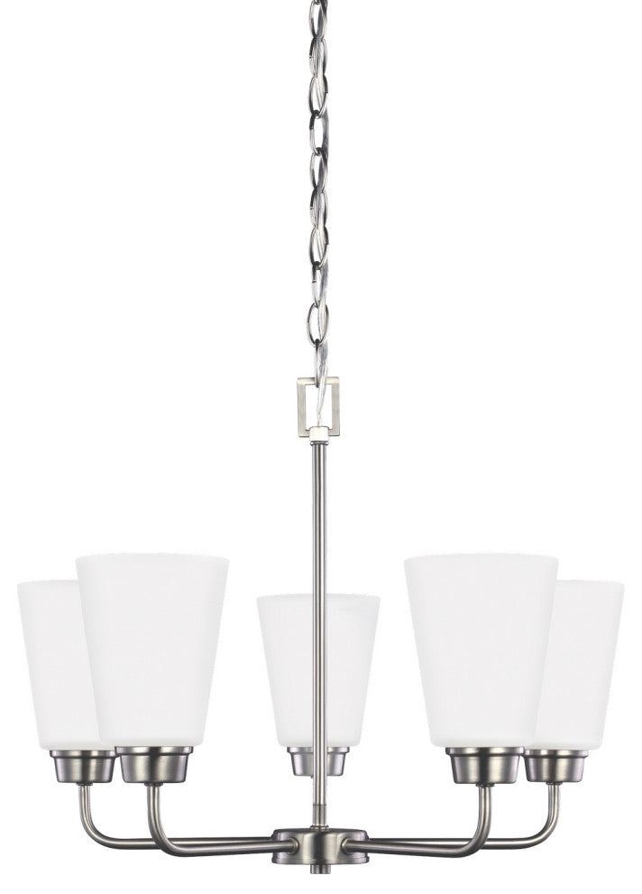 Kerrville 5-Light Chandelier, Brushed Nickel
