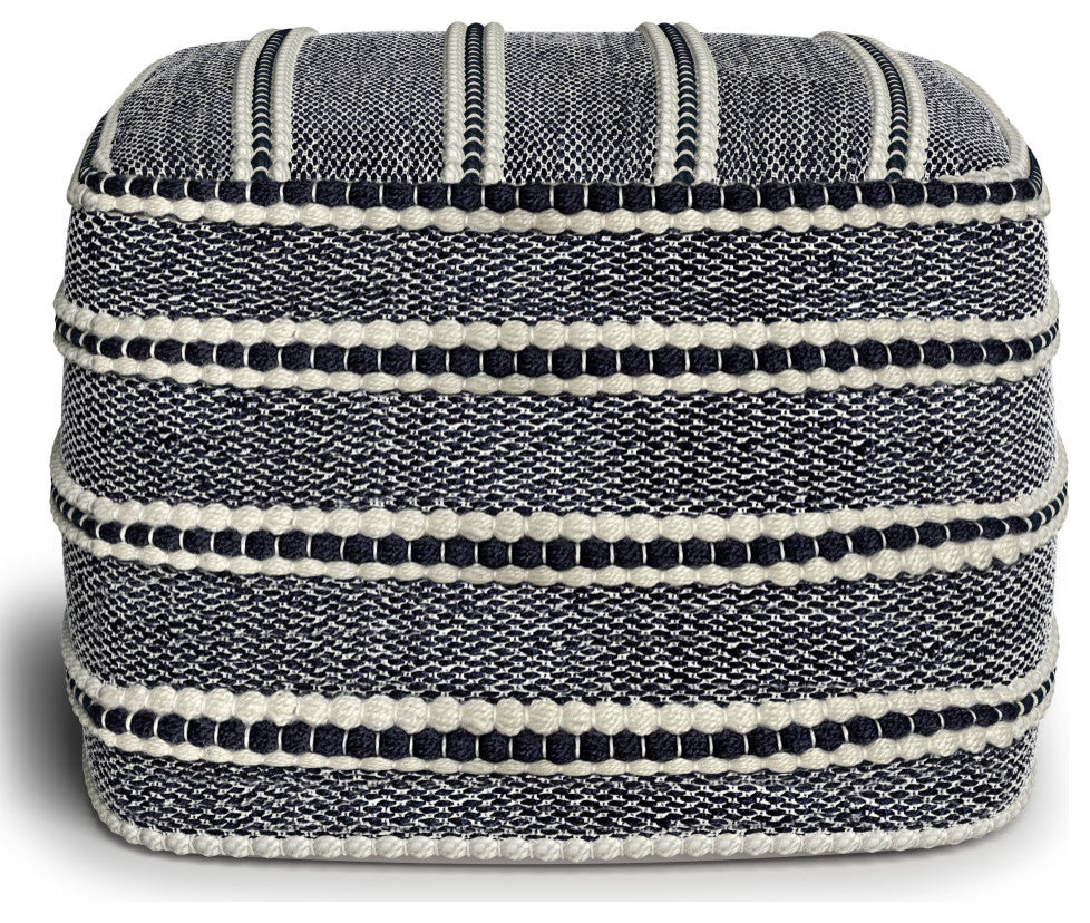 Corrie Square Woven Outdoor/ Indoor Pouf