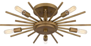 Quoizel QSF6158 Mesquite 5 Light 22"W Semi-flush Ceiling Fixture - Weathered