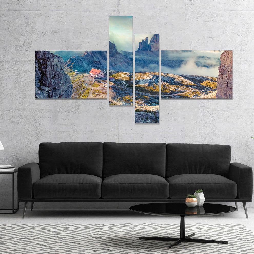 Beautiful Lacatelli in National Park, Landscape Canvas Print, 60"x32", 4 panels