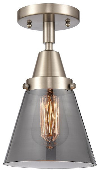 INNOVATIONS LIGHTING 447-1C-SN-G63-LED Small Cone Flush Mount