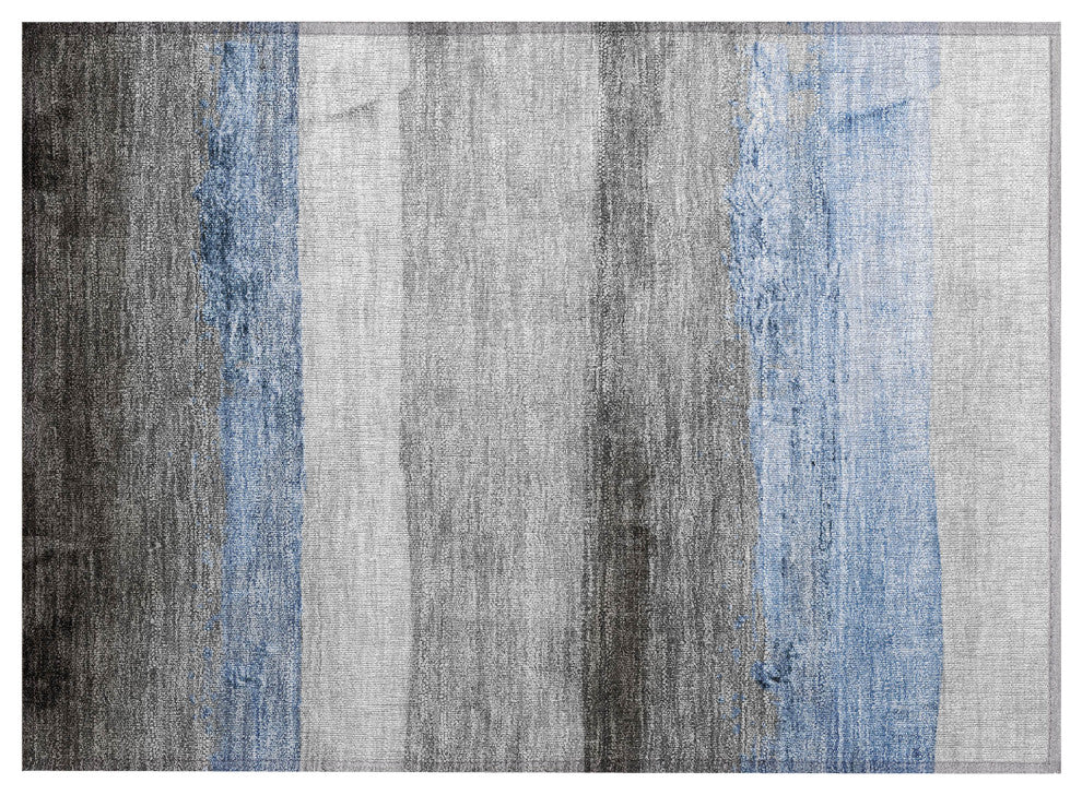 Machine Washable Indoor/Outdoor Chantille ACN1883 Sky 1'8" x 2'6" Rug