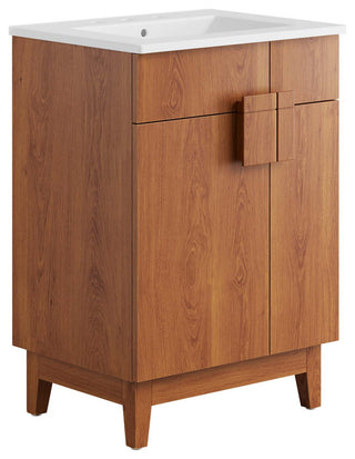 Miles 24" Bathroom Vanity - White Walnut