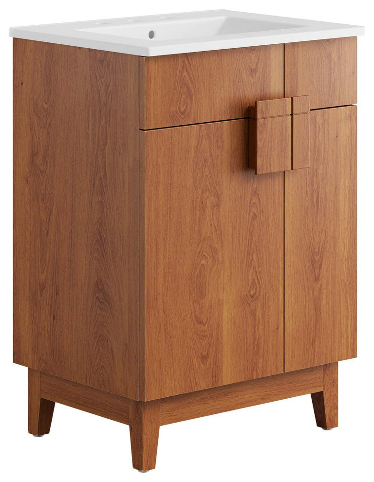 Miles 24" Bathroom Vanity - White Walnut