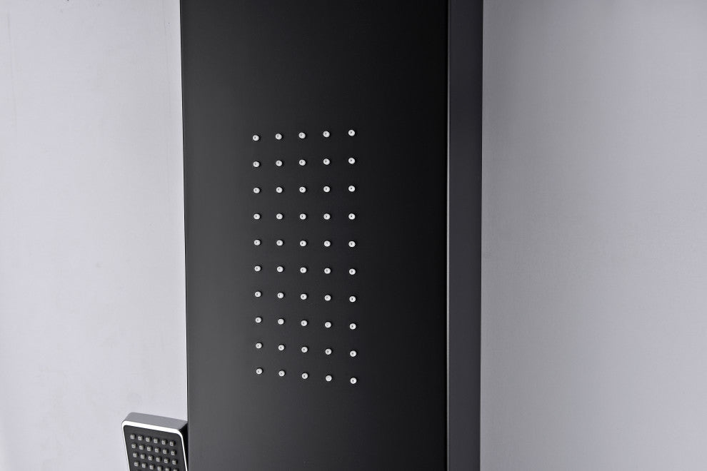 ANZZI Atoll 66" Full Body Shower Panel System, Black