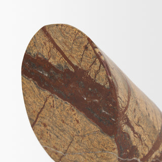 Rahima Brown Forest Marble Angled Bookends