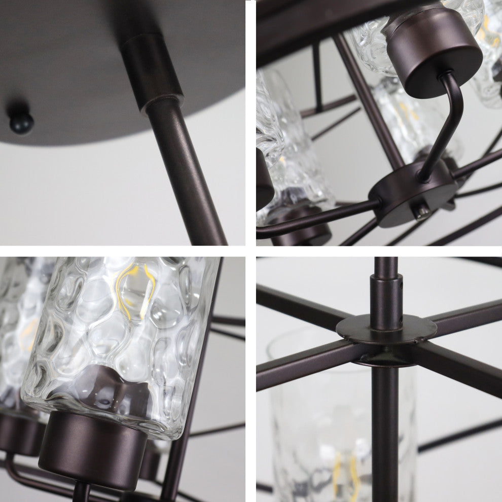 CHLOE Lighting CH6D804RB23-DP5 IRONCLAD Industrial-Style 5 Light Large Pendant