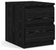 Tvilum Scottsdale 2 Drawer Wood Nightstand in Black