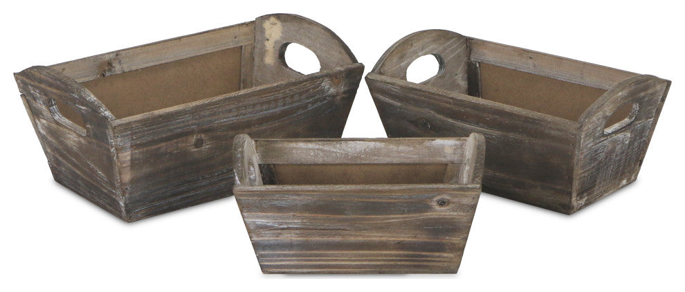 Chalkboard Ledge Planters, Set of 3
