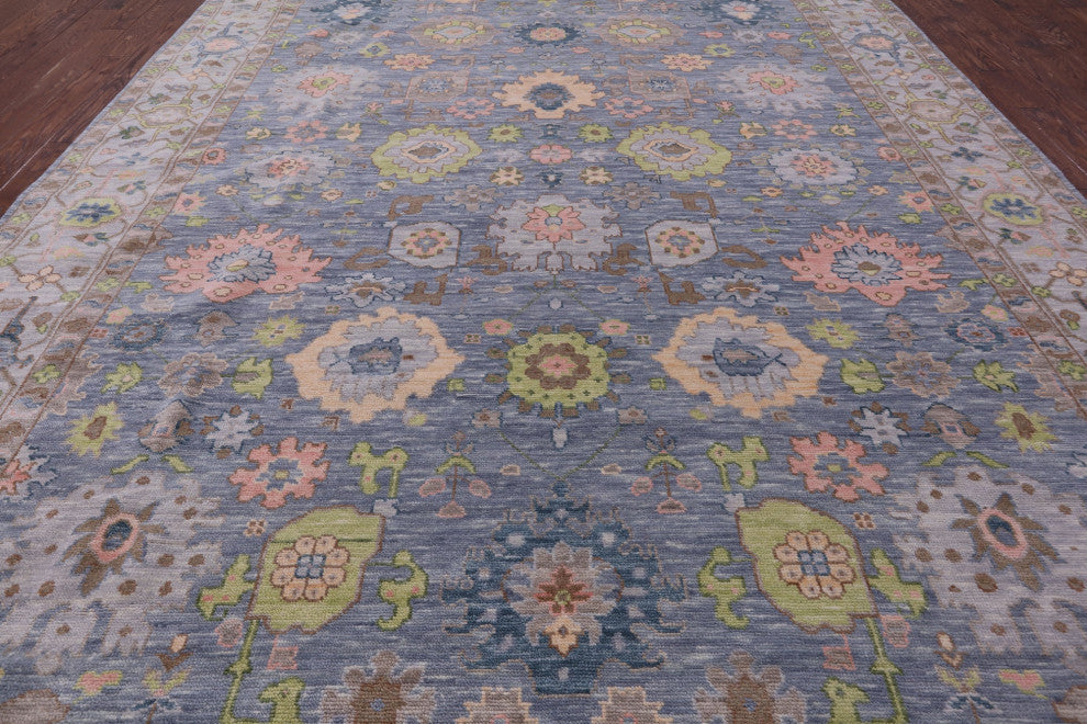 10' 4" X 14' 0" Turkish Oushak Hand Knotted Wool Rug - Q15431