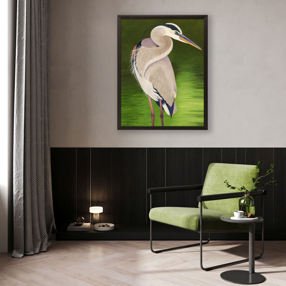 Moonlight Blue Heron