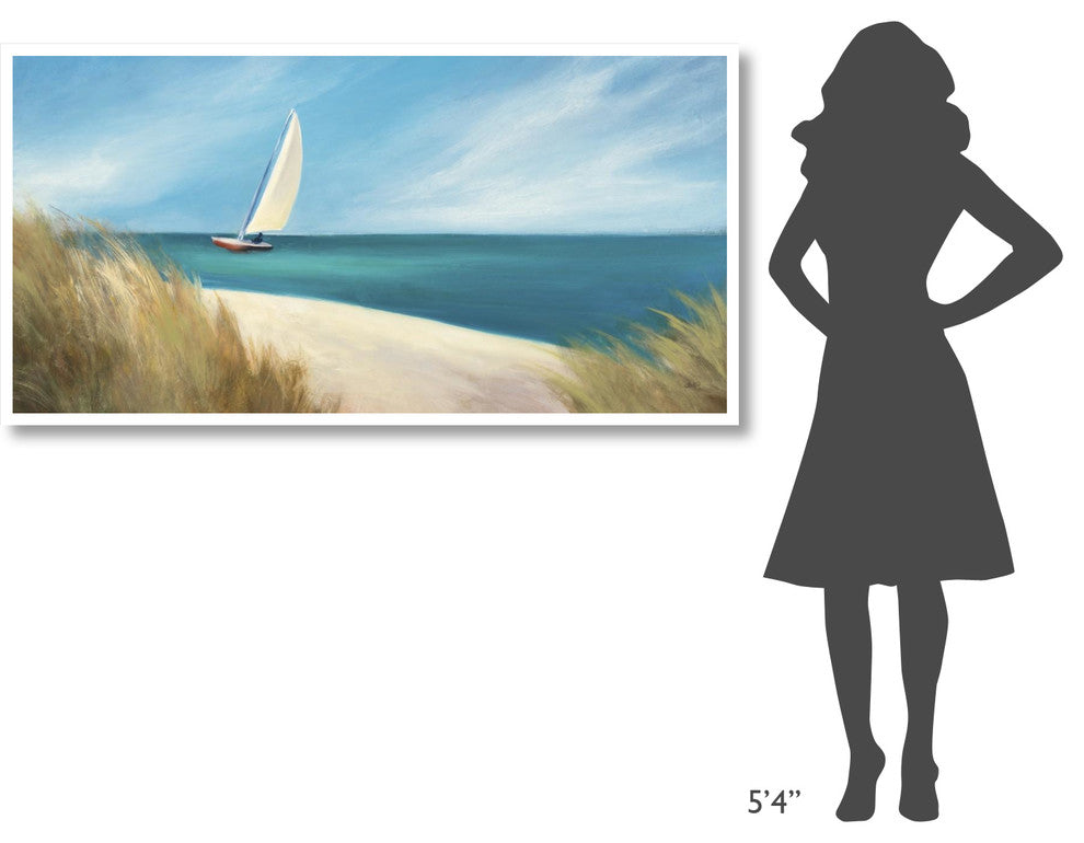 "Sunday Sail Crop" Digital Paper Print by Julia Purinton, 62"x32"
