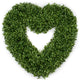 Faux Boxwood Heart ,17"