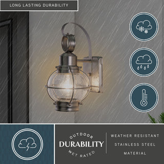 Chatham 6.5" Outdoor Wall Light Brushed Nickel