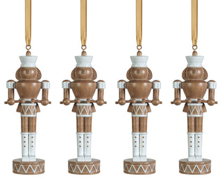 Gelsey Nutcracker With Drum Hanging Ornaments, Set of 4