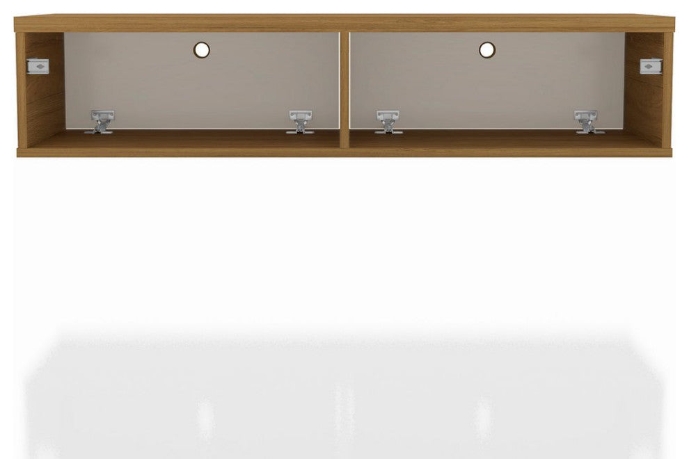 Liberty 42.28 Floating Entertainment Center in Cinnamon and Off White