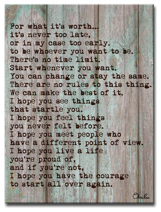 Ready2HangArt 'Courage' by Olivia Rose Canvas Art, 30"x20"