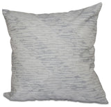 Marled Knit Stripe, Geometric Print Pillow, Gray, 20"x20"