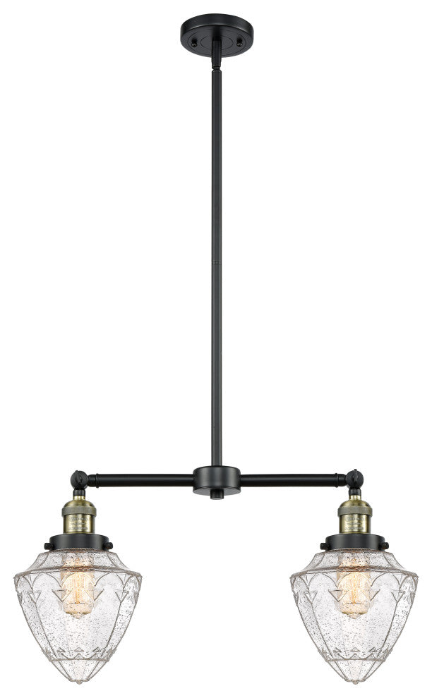 Innovations 209-BAB-G664-7 2 Light Island Light, Black Antique Brass