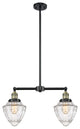 Innovations 209-BAB-G664-7 2 Light Island Light, Black Antique Brass