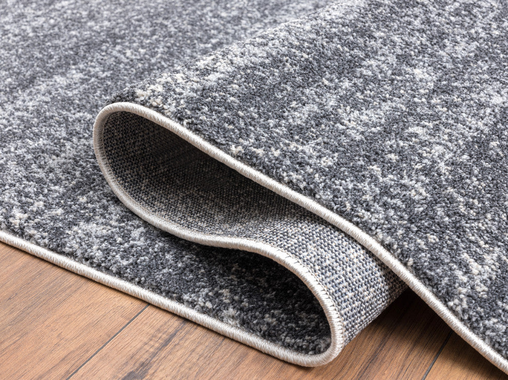 Abani Quartz QRZ120A Grey Beige Ombre Abstract Contemporary Area Rug