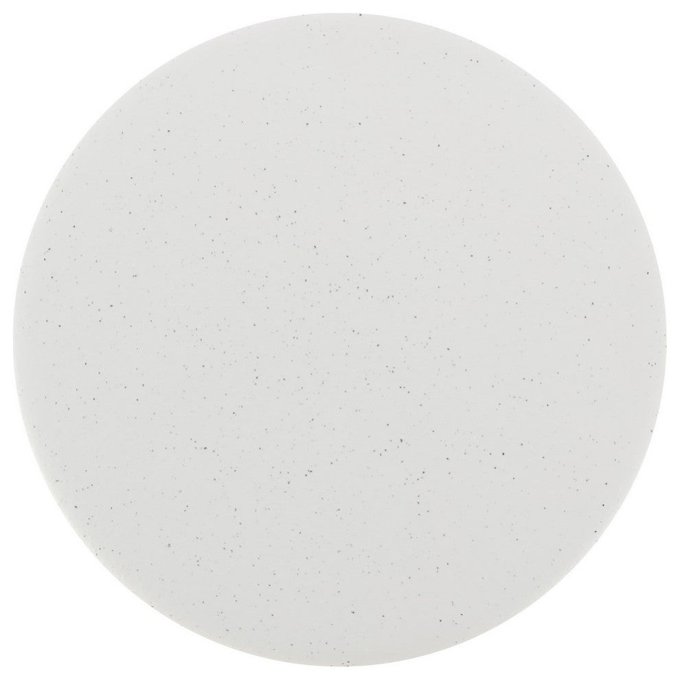 Safavieh CoRoundiz 14.25" Garden Stool, White Speckled
