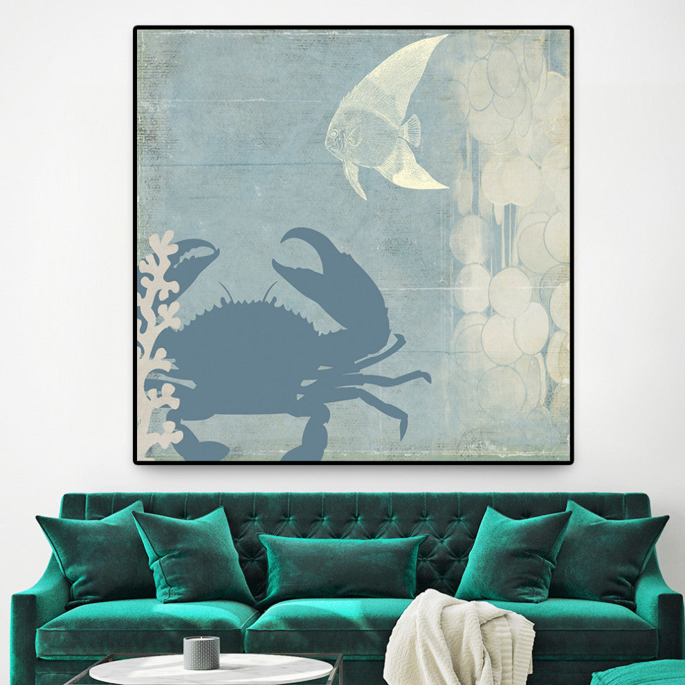 "Ocean Life II" Oversized Framed Canvas, 45" x 45"