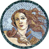 Goddes of Love and Beauty, Mosaic Medallion, 35"x35"