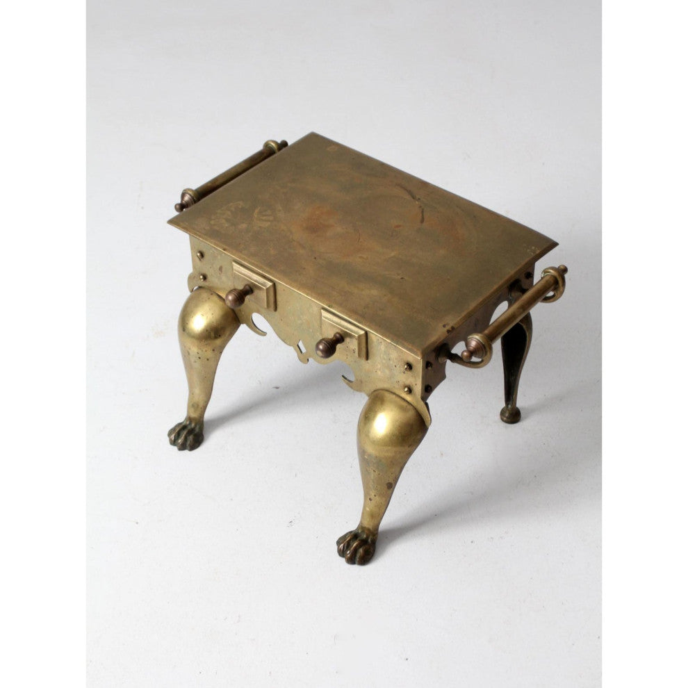 Consigned, Antique Brass Footman