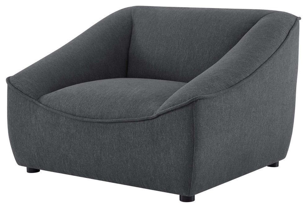 Armchair Accent Chair, Fabric, Dark Gray, Modern, Living Lounge Hospitality