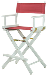 024" Director's Chair White Frame-Burgundy Canvas
