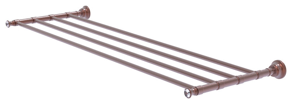 Carolina Crystal 36" Towel Shelf, Antique Copper