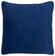 Surya Safflower Navy Pillow Shell With Polyester Insert 20"H X 20"W