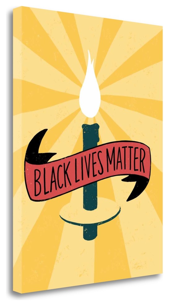 "Black Lives Matter - Candle" By Emily Rasmussen, Giclee on Gallery Wrap Canvas