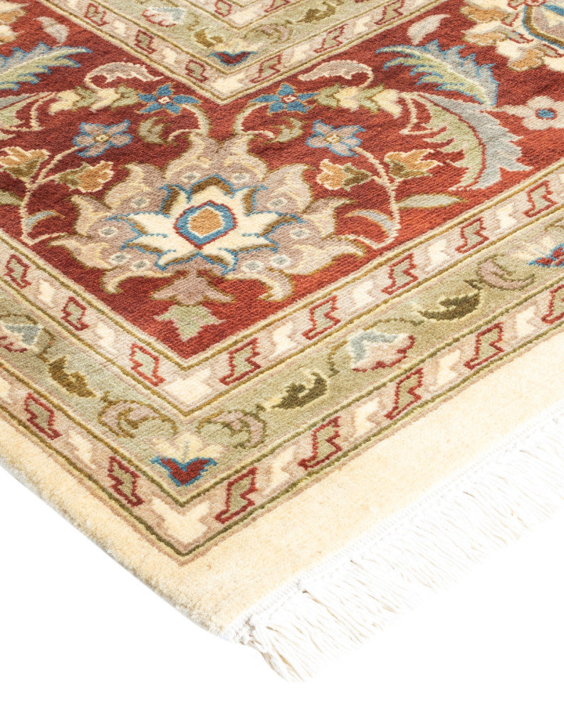 Unnao, One-of-a-Kind Hand-Knotted Area Rug Ivory, 9'1"x12'3"