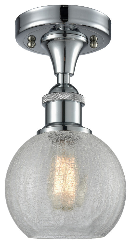 Innovations Lighting 516-1C-PC-G125-8 Athens 1 Light 8" Semi-Flush Mount