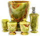 Nature Home Decor Classic Green Onyx Canister of Tasmanian Collection