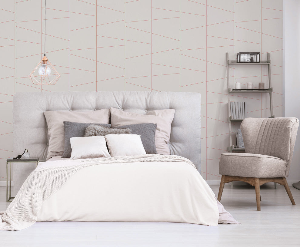 Fairmont Eggshell Deco Fracture Wallpape