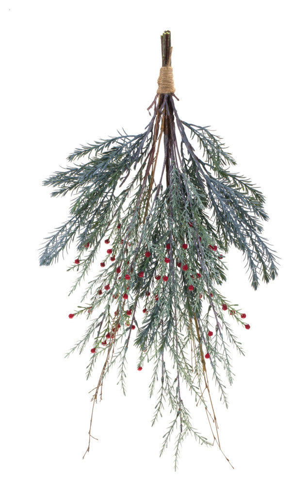 Mixed Pine Berry Swag 23.25"H
