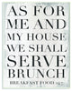 Stupell Industries Shall Serve Brunch Funny Family Kitchen Word Design, 10 x 15