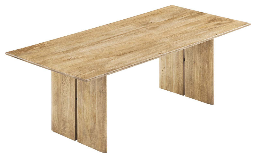 Amistad 86" Wood Dining Table - Oak