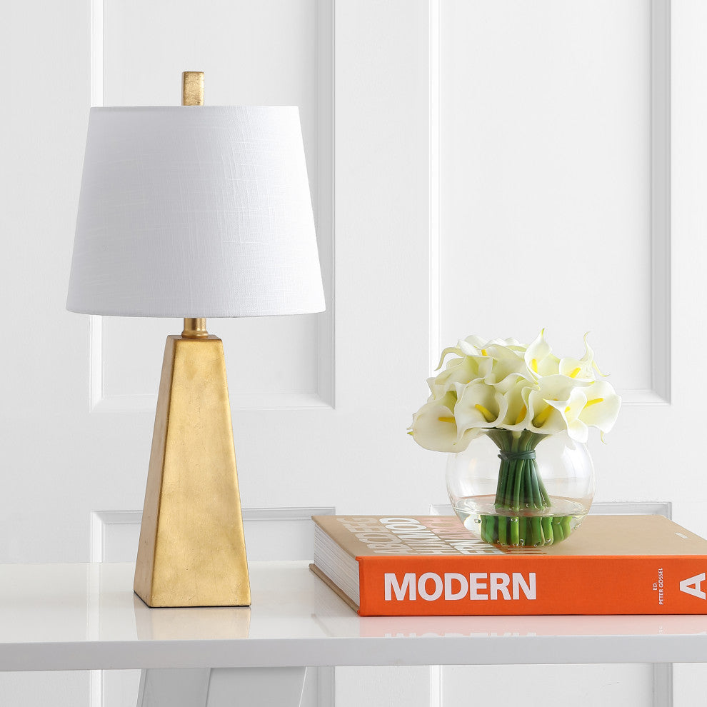 Owen 20.5" Resin LED Table Lamp, Gold Leaf